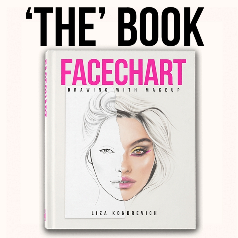 Face chart makeup book for cosmetology